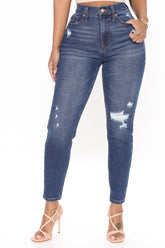 Cruisin' With You Ripped Skinny Jeans - Dark Wash Ins Street